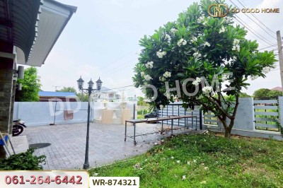 บ้านเดี่ยวต้นโพธิ์ ซ.หมู่บ้านมังกรทอง สิงห์บุรี ใกล้ศาลหลักเมือง