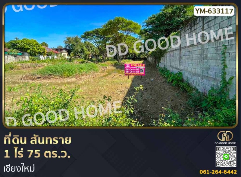ที่ดิน สันทราย 1 ไร่ 75 ตร.ว. เชียงใหม่-1